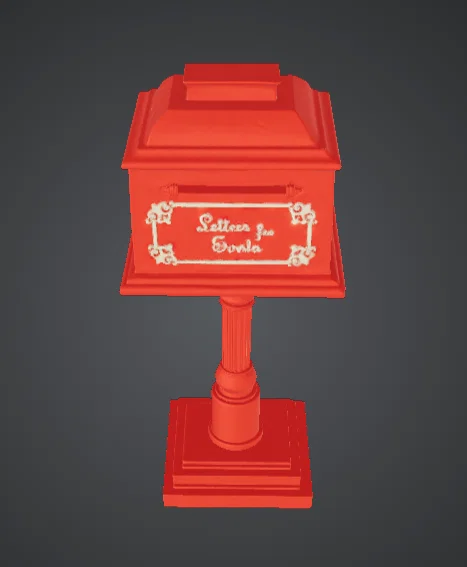 Hộp thư Giáng Sinh Letters to Santa – Mailbox trang trí lễ hội - Image 3