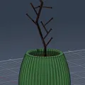 Bộ Chậu Gân Sọc Hiện Đại (Modern Ribbed Planter Collection) - Thumbnail 4
