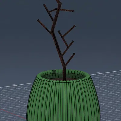 Bộ Chậu Gân Sọc Hiện Đại (Modern Ribbed Planter Collection)