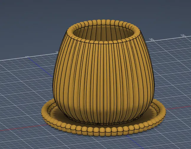 Bộ Chậu Gân Sọc Hiện Đại (Modern Ribbed Planter Collection) - Image 5