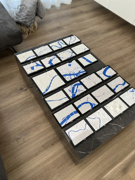 Bản thu nhỏ 3D Cầu Mackinac (Hoa Kỳ) - Địa hình Topographic - Image 2