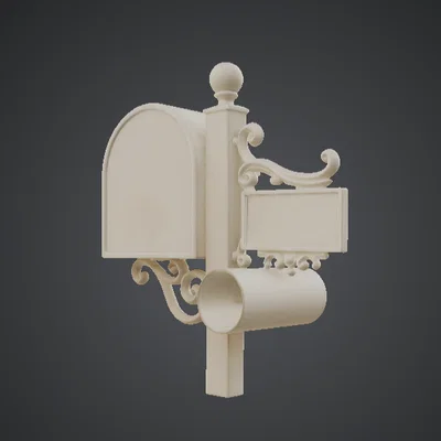 Hộp thư treo tường cổ điển hoa văn – Ornate Vintage Wall Mailbox