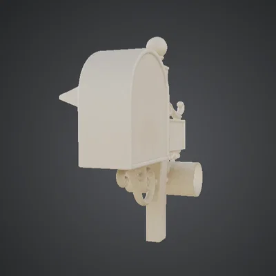 Hộp thư treo tường cổ điển hoa văn – Ornate Vintage Wall Mailbox