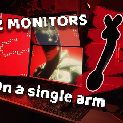 Giải pháp VESA 2-in-1 cho monitor arm (gắn 2 màn hình trên 1 tay)