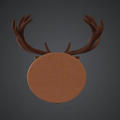 Đầu Nai Treo Tường – Bảng Plaque Wildlife Mộc Mạc (Mounted Stag Head Trophy)