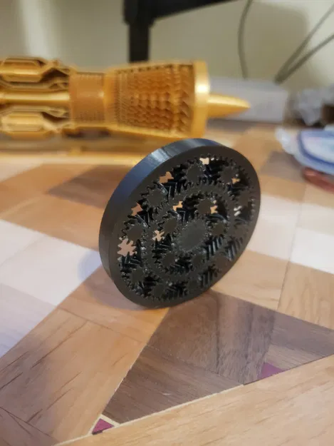 Fidget Double Planetary Print-in-Place Herringbone (2 tầng) - Image 1