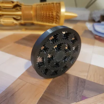 Fidget Double Planetary Print-in-Place Herringbone (2 tầng)