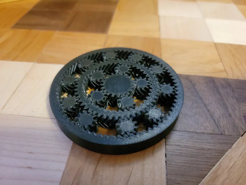 Fidget Double Planetary Print-in-Place Herringbone (2 tầng) - Image 2