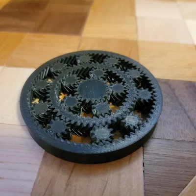 Fidget Double Planetary Print-in-Place Herringbone (2 tầng)