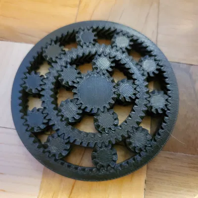 Fidget Double Planetary Print-in-Place Herringbone (2 tầng)