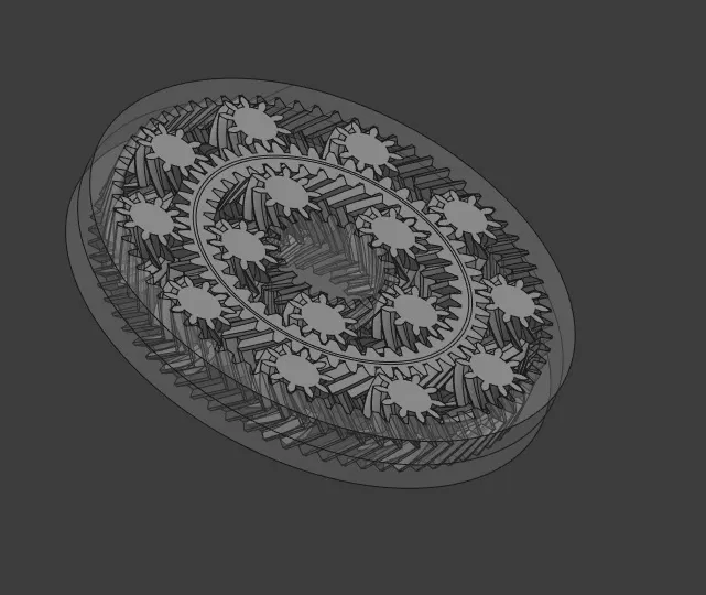 Fidget Double Planetary Print-in-Place Herringbone (2 tầng) - Image 5