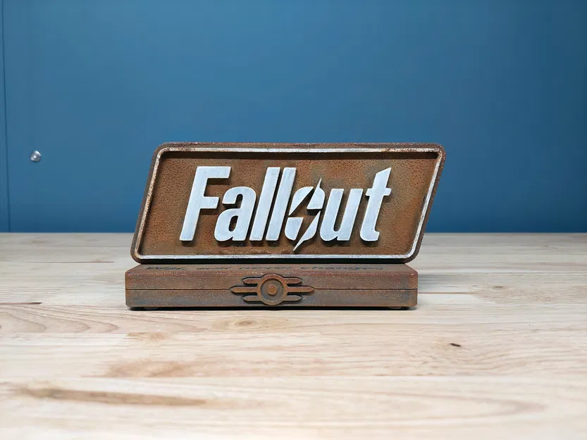 Trưng bày kệ logo Fallout cổ điển (Fallout Classic Logo Shelf Display) - Image 1