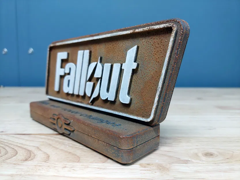 Trưng bày kệ logo Fallout cổ điển (Fallout Classic Logo Shelf Display) - Image 3