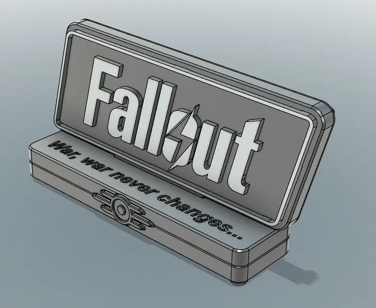 Trưng bày kệ logo Fallout cổ điển (Fallout Classic Logo Shelf Display) - Image 5