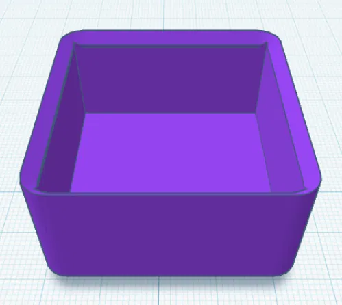 Bin gridfinity 1x1x4 dạng rỗng (template) - Image 1