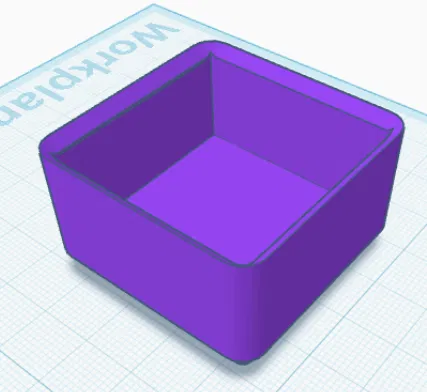Bin gridfinity 1x1x4 dạng rỗng (template) - Image 2