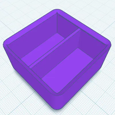 Hộp Gridfinity 1x1x4 có vách ngăn