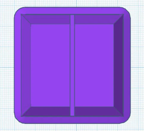 Hộp Gridfinity 1x1x4 có vách ngăn - Image 2