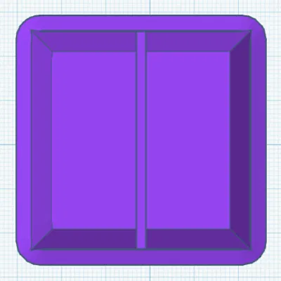 Hộp Gridfinity 1x1x4 có vách ngăn