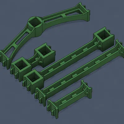 Rokenbok Girder Beams – Thanh dầm trang trí (thẳng, cong, half width)