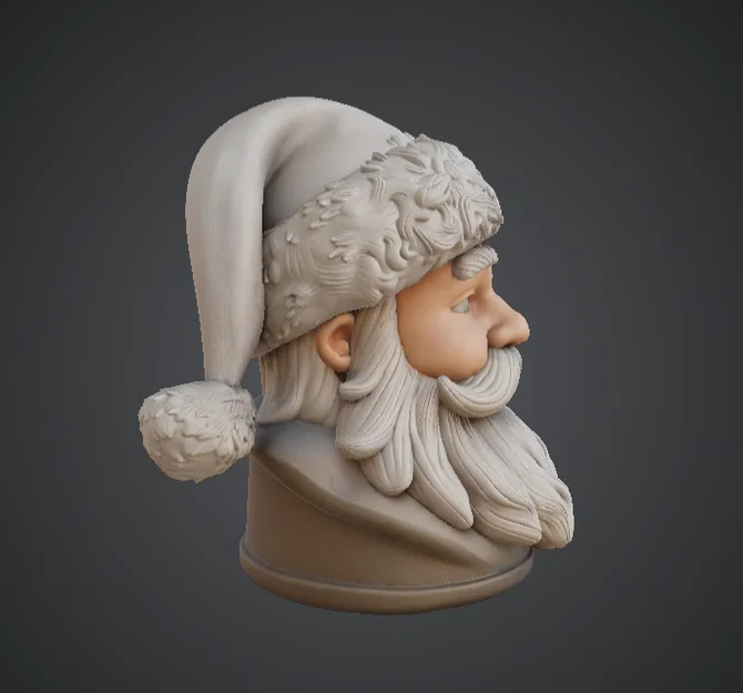 Tượng Bán Thân Ông Già Noel – Nhân Vật Giáng Sinh Chi Tiết - Image 3