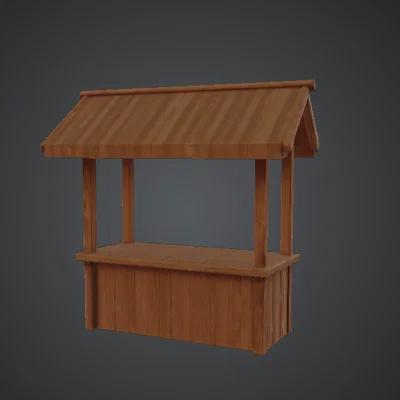 Gian Hàng Chợ Giáng Sinh – Quầy Gỗ Trưng Bày Lễ Hội