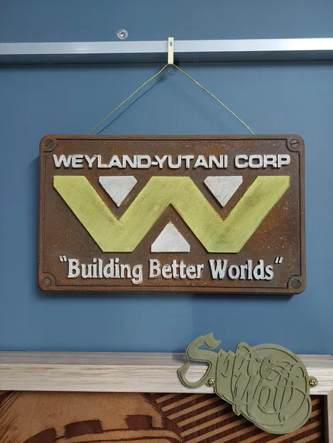 Bảng Treo Tường Weyland-Yutani (Weyland-Yutani Wall Plaque) - Image 1