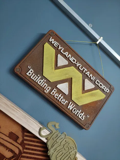 Bảng Treo Tường Weyland-Yutani (Weyland-Yutani Wall Plaque) - Image 3