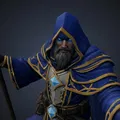 Bloodbound Realms – Human – Arcane High Mage (Miniature STL Dark Fantasy in 3D) - Thumbnail 4