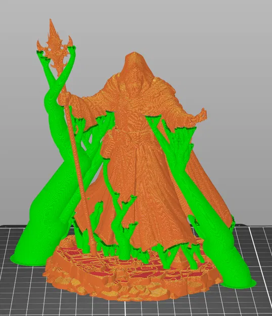Bloodbound Realms – Human – Arcane High Mage (Miniature STL Dark Fantasy in 3D) - Image 5
