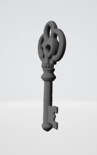 Chìa Khóa Xương Sọ – Skull Skeleton Key Phong Cách Gothic Fantasy - Image 3