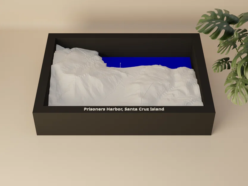 Prisoners Harbor, Santa Cruz Island, Hoa Kỳ - Mô hình 3D thu nhỏ - Image 1