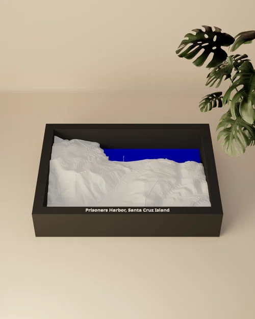 Prisoners Harbor, Santa Cruz Island, Hoa Kỳ - Mô hình 3D thu nhỏ - Image 3