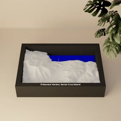 Prisoners Harbor, Santa Cruz Island, Hoa Kỳ - Mô hình 3D thu nhỏ