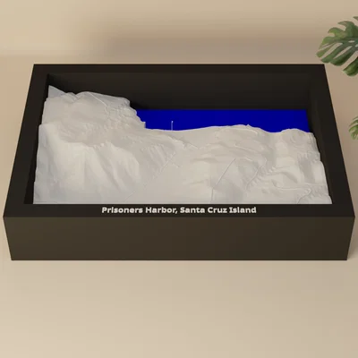 Prisoners Harbor, Santa Cruz Island, Hoa Kỳ - Mô hình 3D thu nhỏ