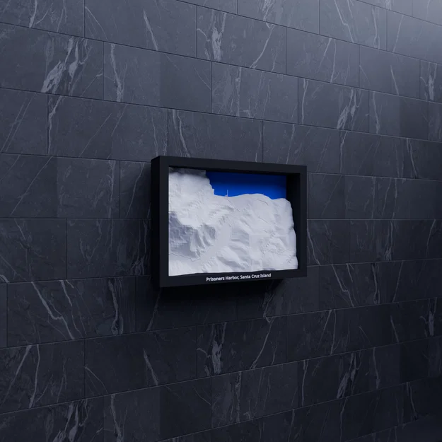 Prisoners Harbor, Santa Cruz Island, Hoa Kỳ - Mô hình 3D thu nhỏ - Image 7