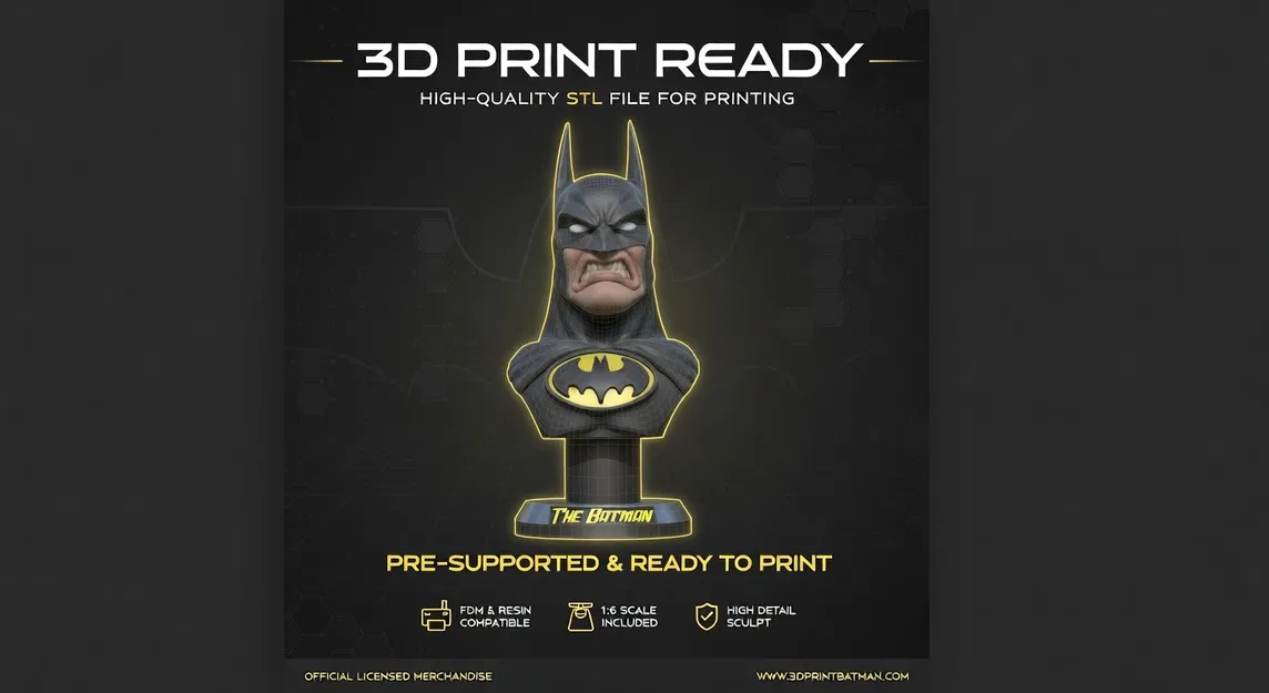 Tượng Bust Đầu Batman - Image 1