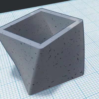 Chậu cây xoắn ốc nhỏ phong cách tối giản hiện đại