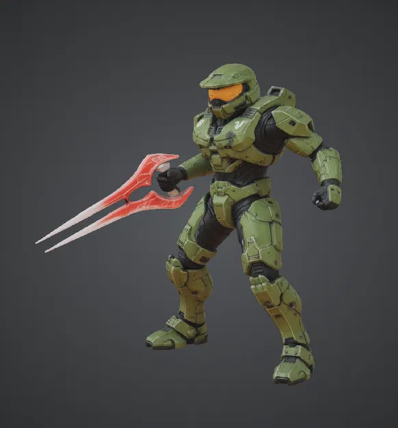 Tư Thế Master Chief Cầm Energy Sword - Image 1