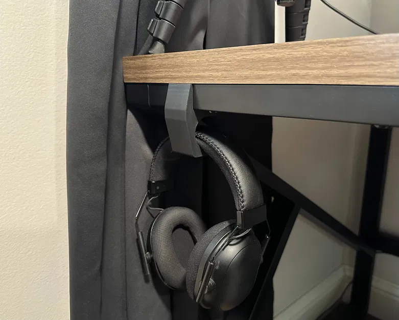 Giá Treo Tai Nghe Kẹp Dưới Bàn (Headphone Holder - Under Desk Headphone Clamp) - Image 1