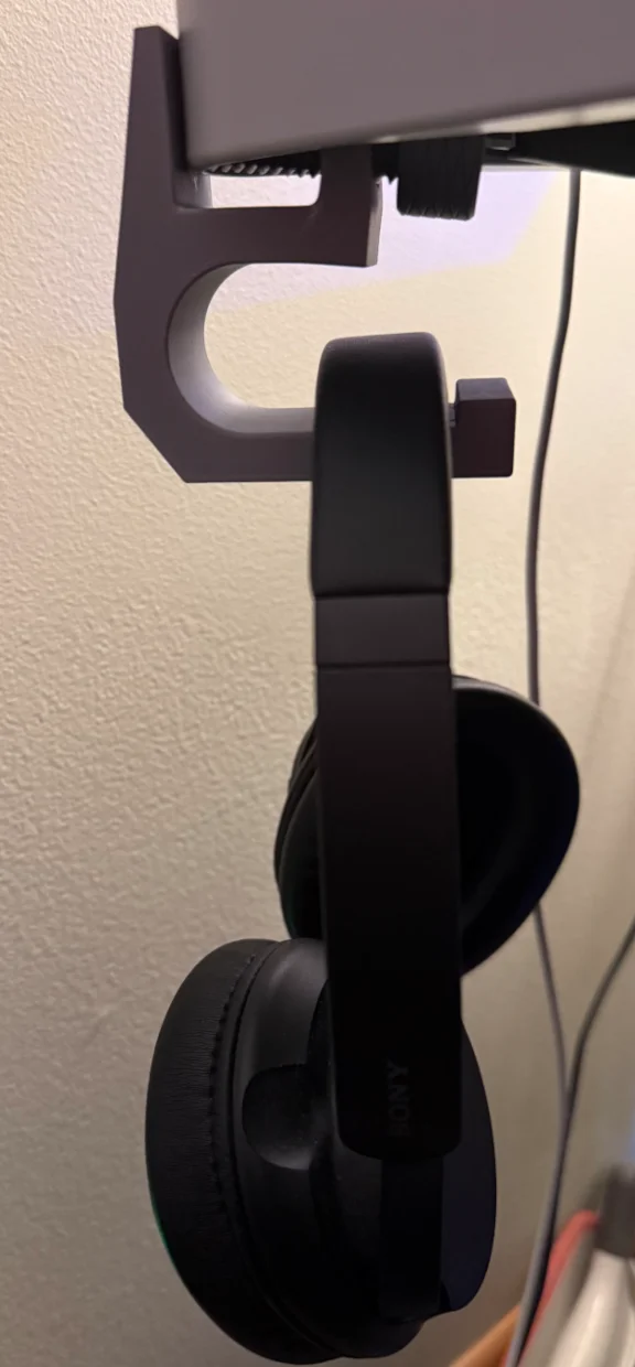 Kẹp treo tai nghe dưới bàn (headphone under-desk clamp) 1