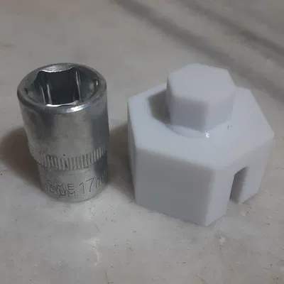 Adapter máy siết (Impact Wrench) cho kích cắt kéo (Scissor Jack) - đầu tuýp 17mm