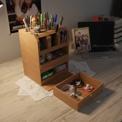 Khay sắp xếp bàn làm việc (Desk Organizer) có ngăn kéo