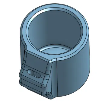 Giá đỡ & nắp gắn dây đèn cho ống black pipe 3/4"