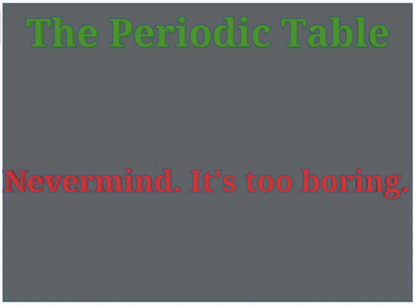 Bảng Tuần Hoàn Các Nguyên Tố (Periodic Table Of Elements) - Image 1