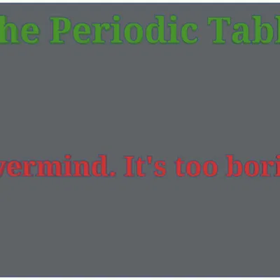 Bảng Tuần Hoàn Các Nguyên Tố (Periodic Table Of Elements)