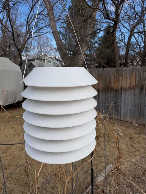 Tấm Chắn Bức Xạ Trạm Thời Tiết Cho Cảm Biến Nhiệt Độ - Image 1