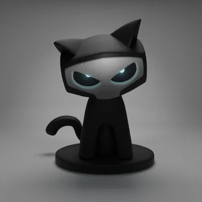 Cat Scull – Tượng mèo dễ thương