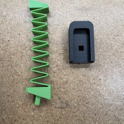 Tấm đáy mag khóa & lò xo cho G19 Working Toy Gun (remix Stonepako)