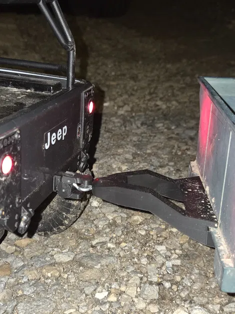 (Black Crow) Pintle hitch cho cản sau axial CJ7 (RC-Time) - Image 1